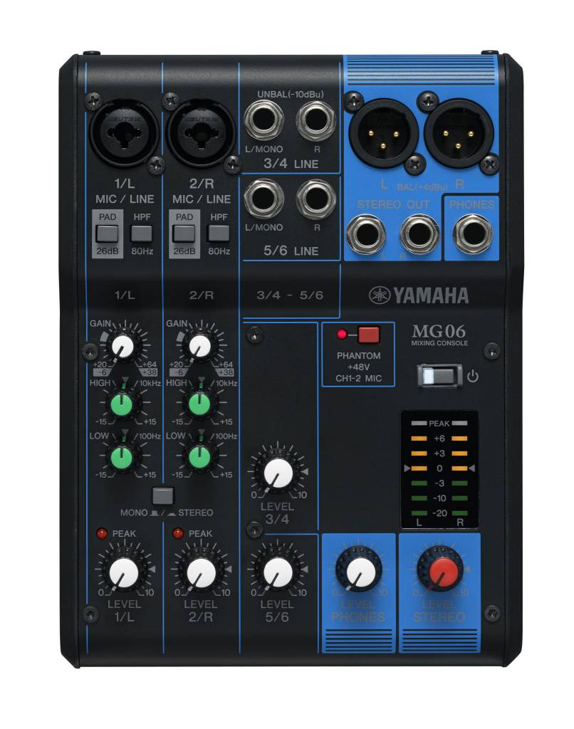 Yamaha MG06 Mixing Console - Sims Music