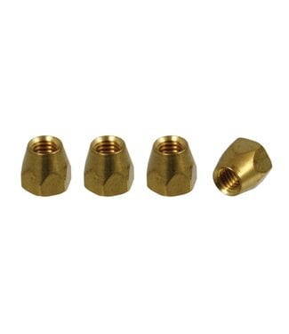 Allparts Allparts Truss Rod Nuts (4 pcs.) for Gibson® Guitars, (10-32) Brass