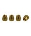 Allparts Truss Rod Nuts (4 pcs.) for Gibson® Guitars, (10-32) Brass