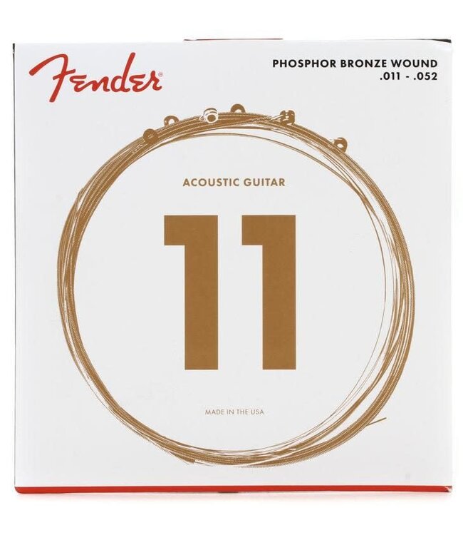 Fender Fender Phos. Bronze Acoustic Strings, Ball End, 60CL .011-.052