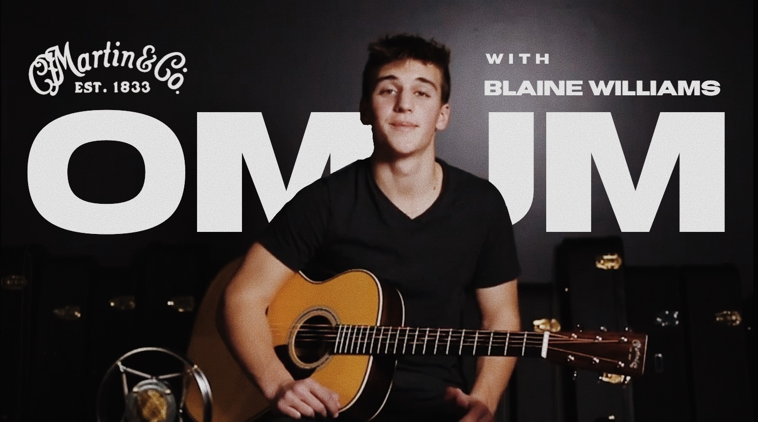Checking out the Martin OMJM with Blaine