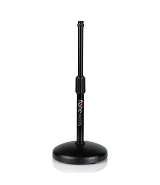 Gator Cases Frameworks Round Base Desktop Mic Stand