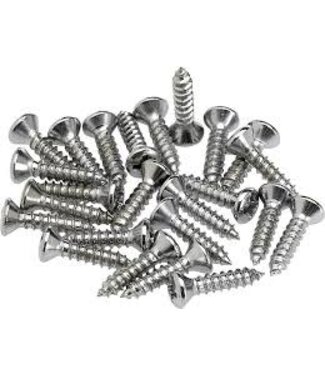 Fender Fender Pickguard/Control Plate Mounting Screws (24) (Chrome)