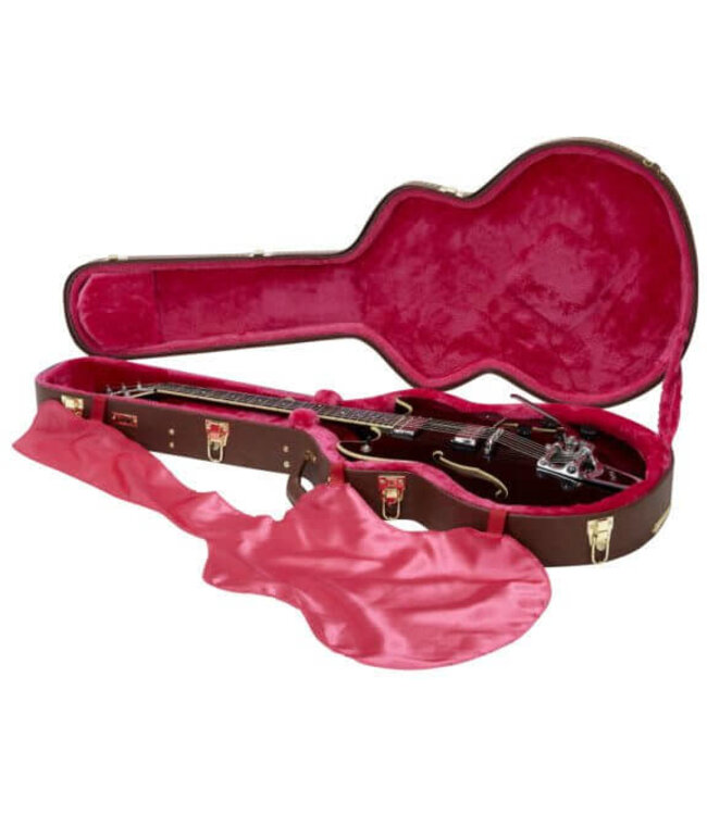 Gator Cases Semi-Hollow Guitar Deluxe Wood Case, Brown