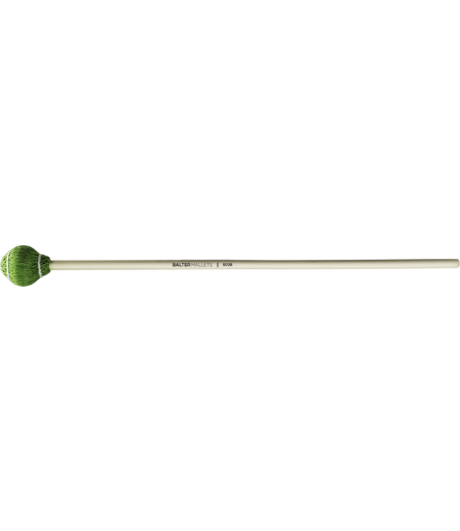 Mike Balter B22R Pro Vibe Mallets, Green Medium Hard Cord, Rattan