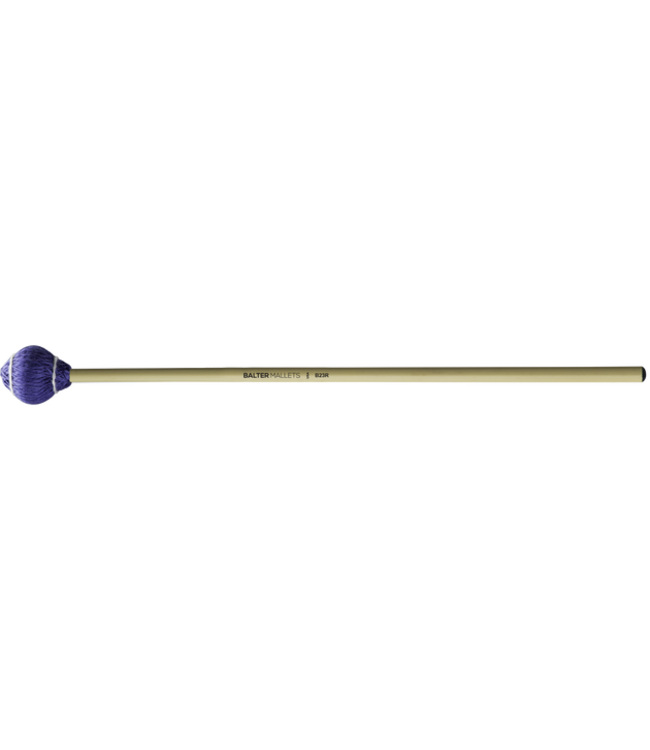 Mike Balter B23R Pro Vibe Mallets, Blue Medium Cord, Rattan