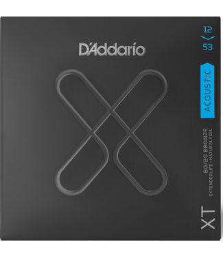 D'Addario D'Addario XTABR1253 XT 80/20 Bronze Acoustic Guitar Strings, Light, 12-53