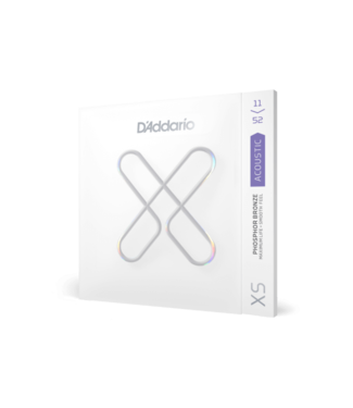 D'Addario D'Addario XS Phosphor Bronze Acoustic Guitar Strings, 11-52 Custom Light