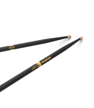 PROMARK ProMark R5AAG Rebound 5A ActiveGrip Hickory Drumstick, Acorn Wood Tip