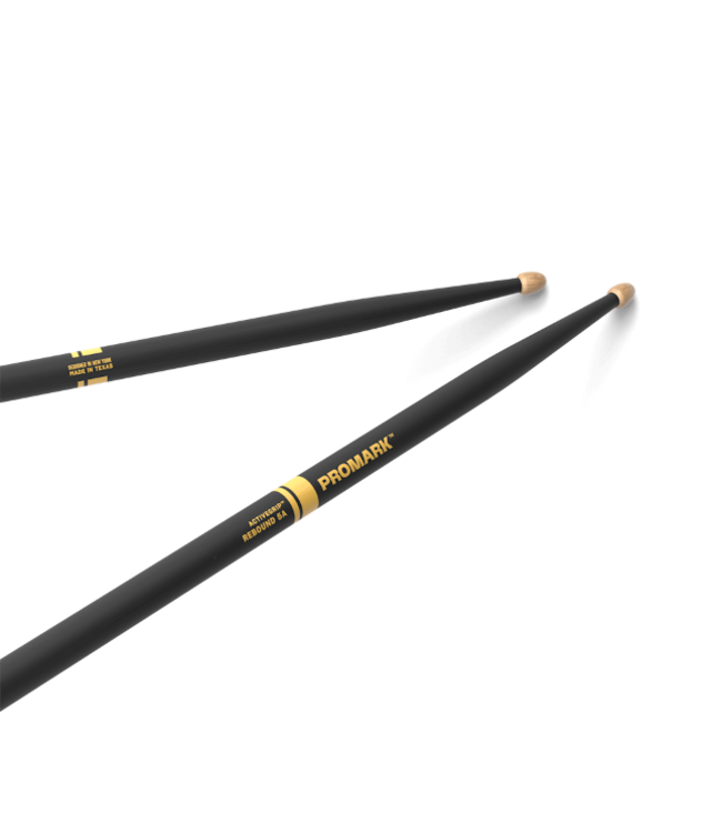 ProMark R5AAG Rebound 5A ActiveGrip Hickory Drumstick, Acorn Wood Tip