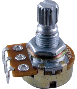 Alpha Audio Alpha Audio Mini 500k Potentiometer, Knurled Shaft, 16mm