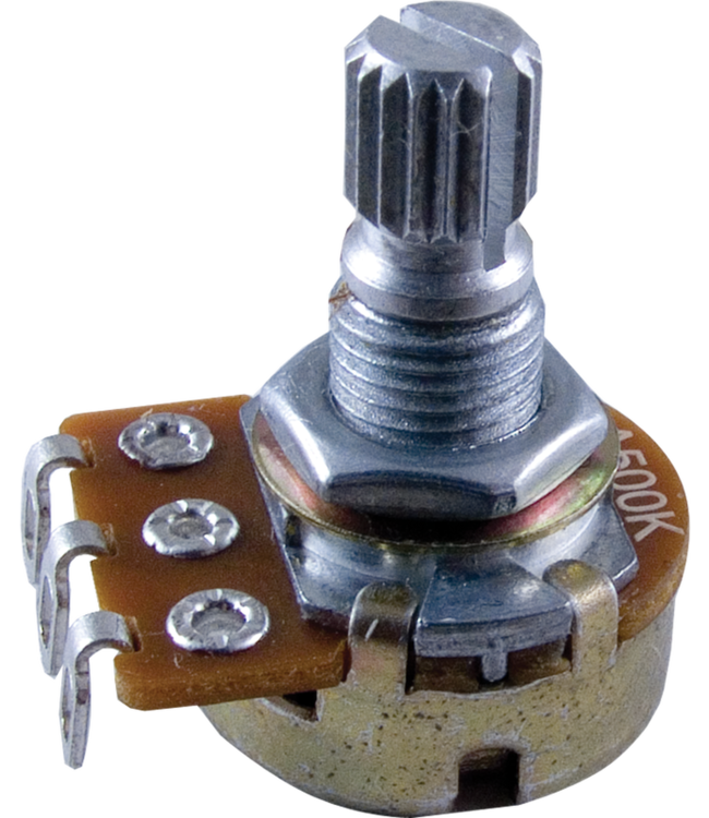 Alpha Audio Mini 500k Potentiometer, Knurled Shaft, 16mm
