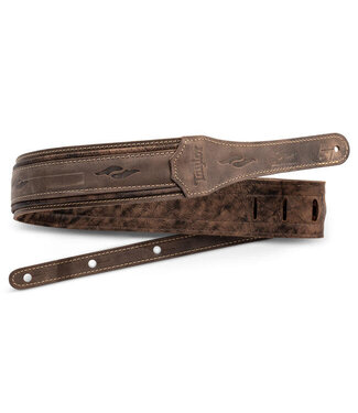 Taylor Taylor 2.5" Element Distressed Leather Strap, Dark Brown