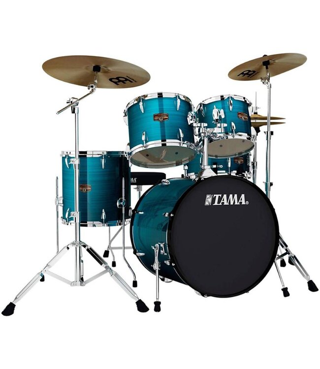 Tama Imperial Star 5-Piece with Hardware and Cymbals, Hairline Blue