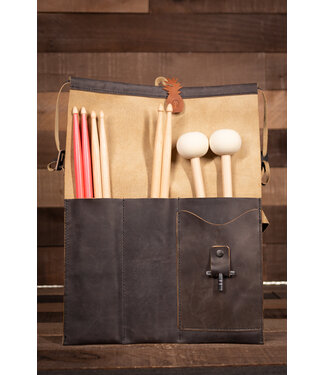 Scapegrace Designs ScapeGrace Designs Leather Stick Bag, Large, Weathered Grey