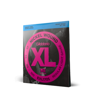D'Addario D'Addario EXL170S Nickel Wound Bass Guitar Strings, Light, 45-100, Short Scale