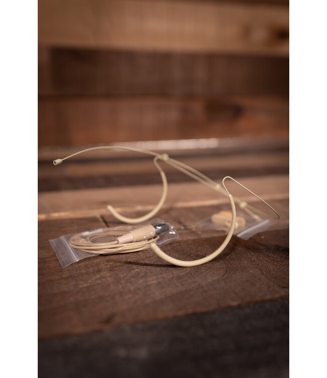 Galaxy Audio HSM8 Headset Microphone, Tan, Audio Technica Cable - Open Box Item