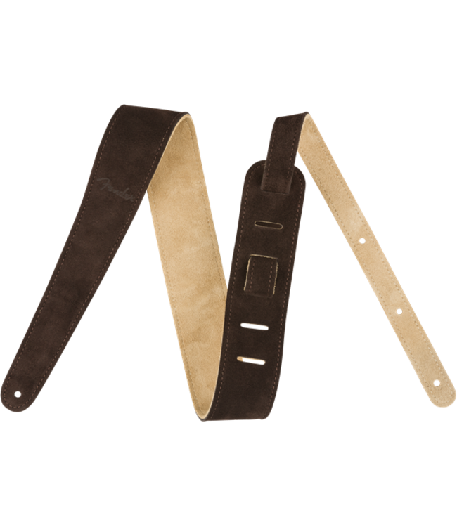 Fender 2" Suede Strap, Brown/Tan, Reversible