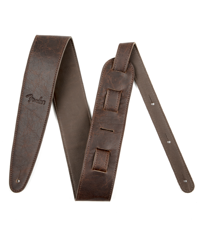 Fender Artisan Crafted Leather Strap, 2.5" Brown