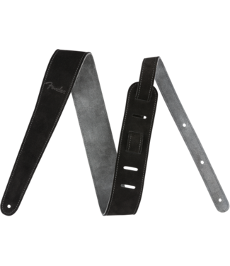 Fender Fender 2" Suede Strap, Black/Gray, Reversible