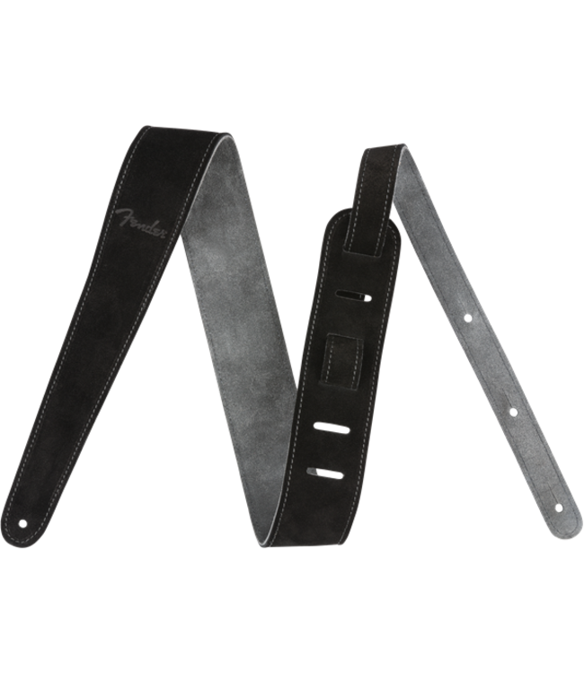 Fender Fender 2" Suede Strap, Black/Gray, Reversible