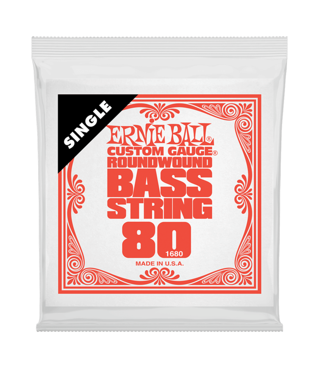 Ernie Ball Single .80 Nickel Roundwound Bass String