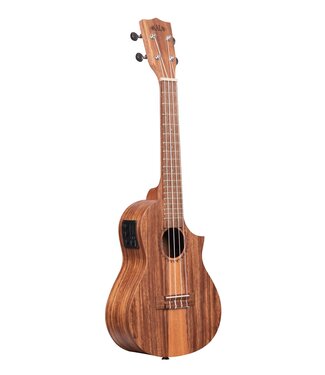 Kala Kala Teak Tri-Top Concert Ukulele with Electronics