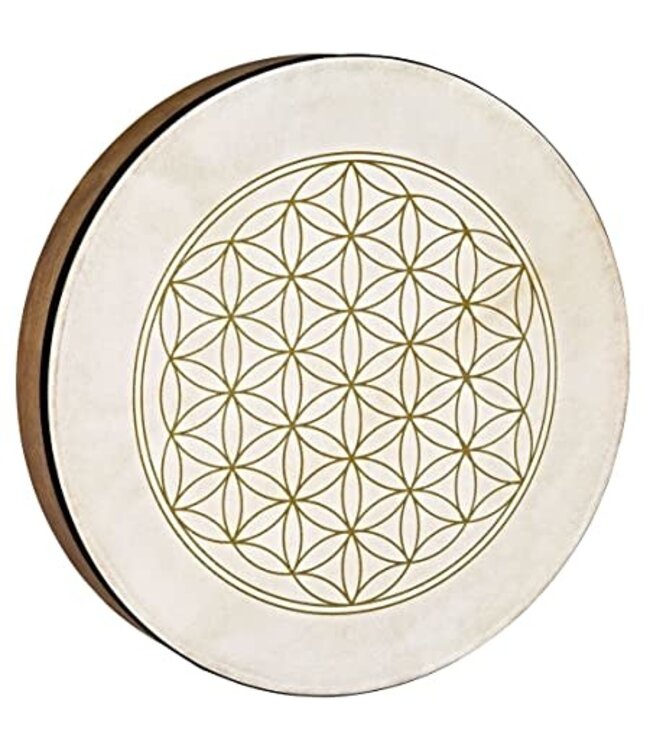 Meinl Sonic Energy 16" Hand Drum, Walnut Brown, Flower of Life Symbol