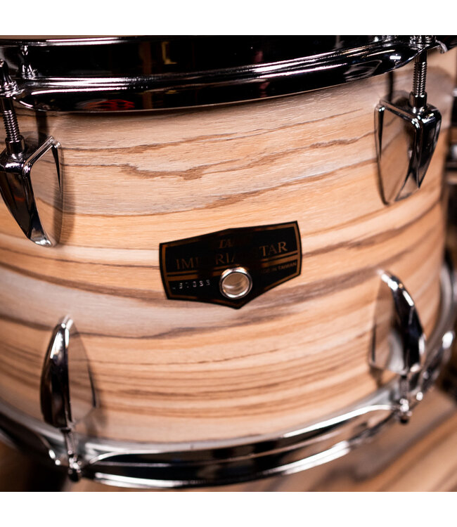 Tama Imperial Star 5 Piece Complete Kit, Natural Zebrawood Wrap
