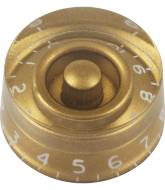 CE Distribution CE Speed Control Knob, Gibson Style, Embossed Numbers, Gold, Single