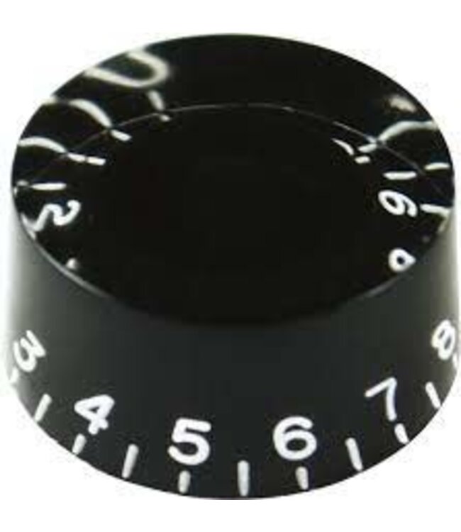 CE Distribution CE Speed Control Knob, Gibson Style, Embossed Numbers, Black, Single