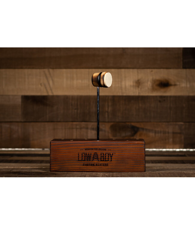 Low Boy Lightweight Felt Daddy Beater, Scorched with Black Stripe