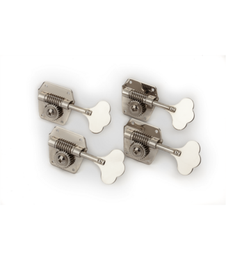 Fender Fender Pure Vintage Bass Tuning Machines, Nickel-Plated Steel, (4)