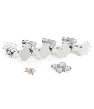 Fender Fender Pure Vintage '70s Bass Tuning Machines, Nickel/Chrome, (4)