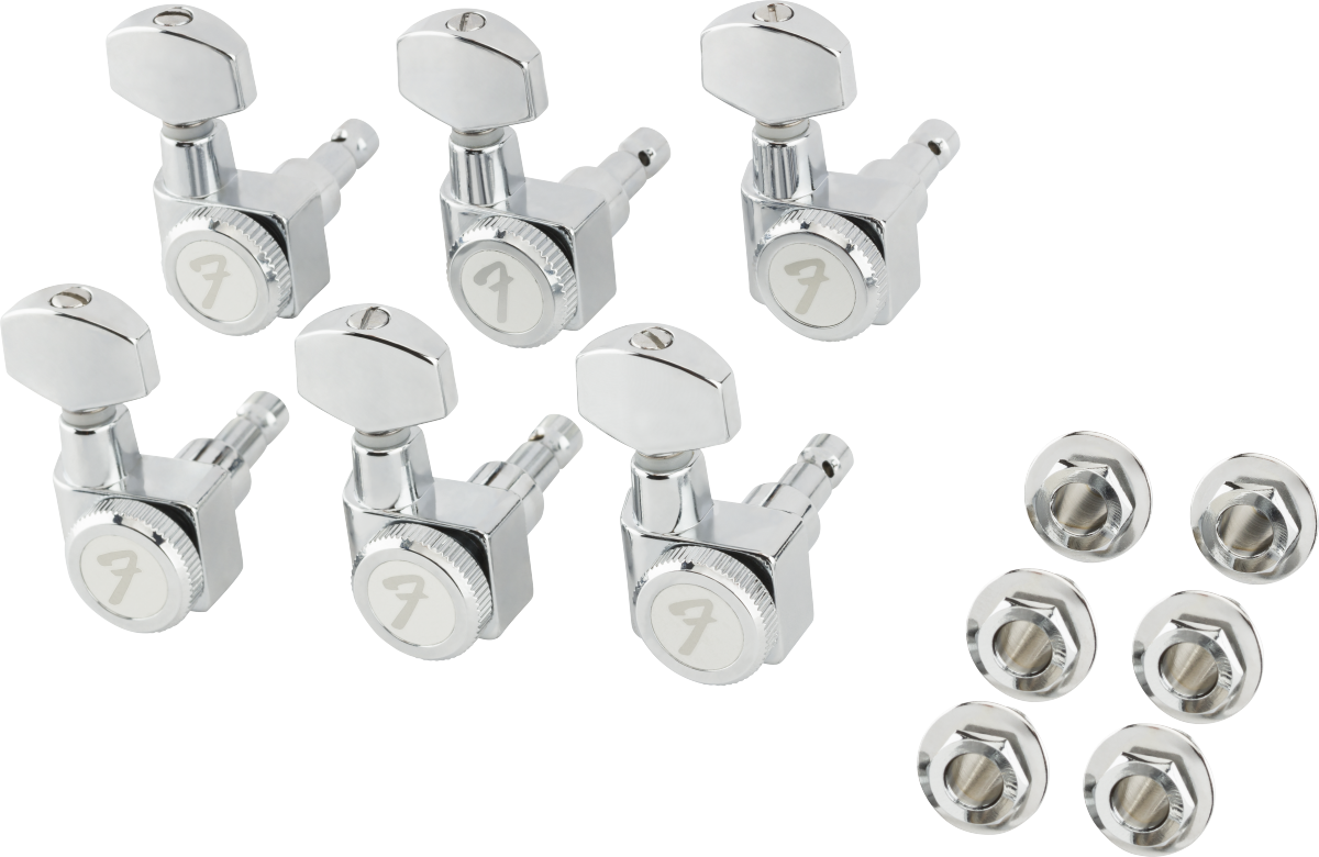 Fender Locking Tuners, All Short, Chrome - Sims Music