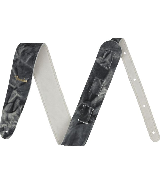 Fender Fender Tie Dye Leather Strap, Black