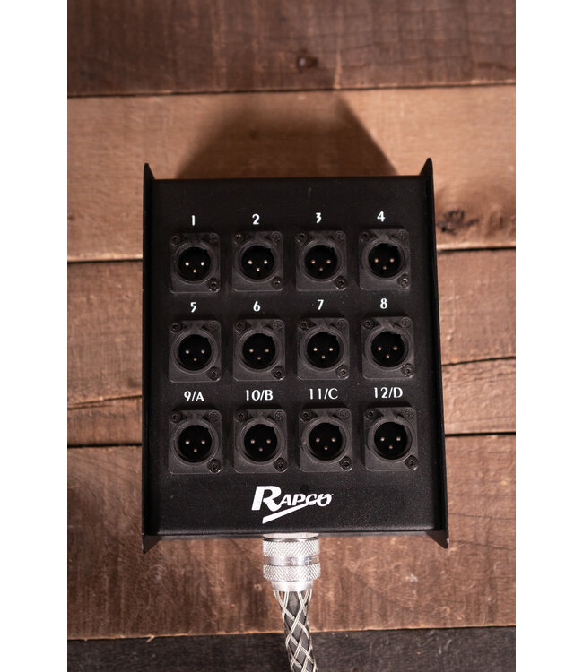 Rapco 50' Specialty Snake - Female XLR to 1/4 TRS w/ 2 XLR Returns - Used