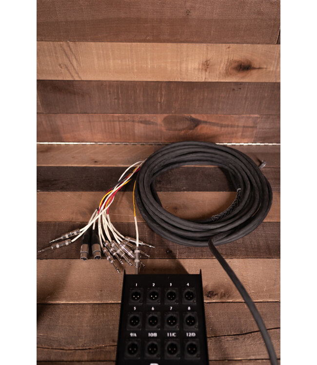 Rapco 50' Specialty Snake - Female XLR to 1/4 TRS w/ 2 XLR Returns - Used