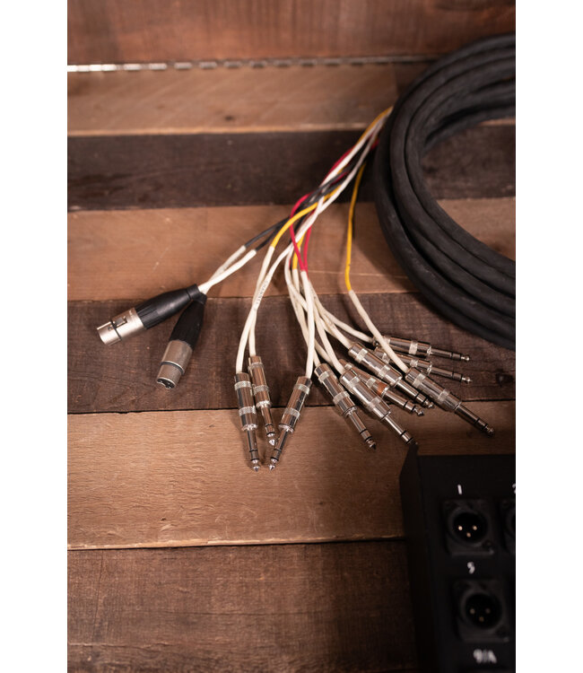 Rapco 50' Specialty Snake - Female XLR to 1/4 TRS w/ 2 XLR Returns - Used