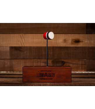 Low Boy Beaters Low Boy Lightweight Felt Daddy Beater, Red/Black with White Stripe