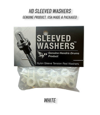 Hendrix Drums Hendrix Drums Sleeve Washers, 50-Pack, White
