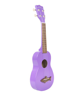 Kala Makala Shark Bridge Soprano Ukulele, Sea Urchin Purple
