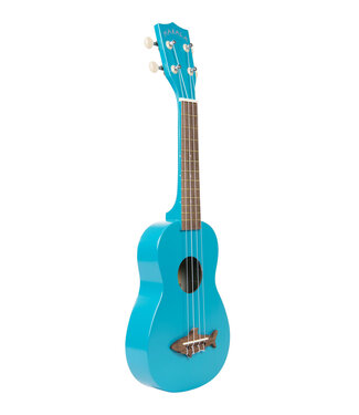 Kala Kala Makala Soprano Shark Series Ukulele, Mako Blue