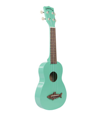 Kala Kala Makala Soprano Shark Series Ukulele, Surf Green