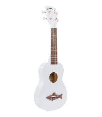 Kala Kala Makala Soprano Shark Series Ukulele, White
