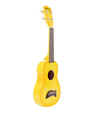 Kala Kala Makala Soprano Dolphin Series Ukulele, Yellow Burst