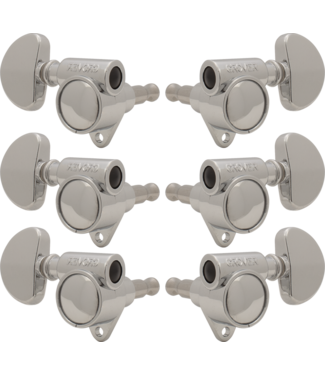 Grover Grover Rotomatic Machine Heads, 18:1, "Milk Bottle" Style, 3x3 Chrome