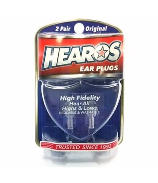 Hearos Hearos High Fidelity Earplugs with Free Case, -15db
