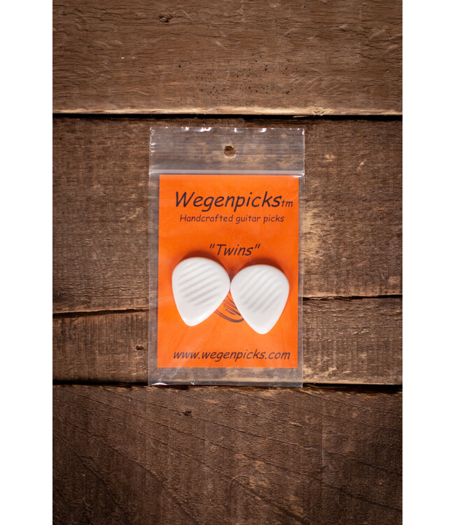 Wegen TW350 3.50mm Twins Picks, 2pk White