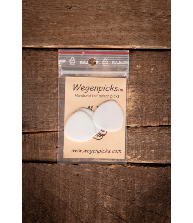 Wegen M100 1.0mm Mandolin Pick, 3pk White
